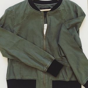 Sanctuary twill military bomber jacket NWT